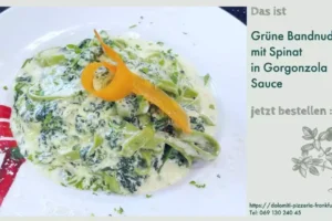 Grüne Bandnudeln Mit Spinat